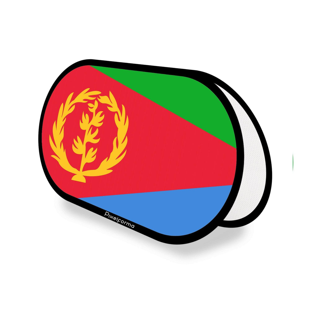 Support publicitaire ovale Drapeau de l'Érythrée - Pixelforma 