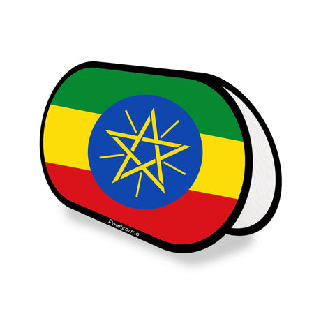 Support publicitaire ovale Drapeau de l'Éthiopie - Pixelforma 