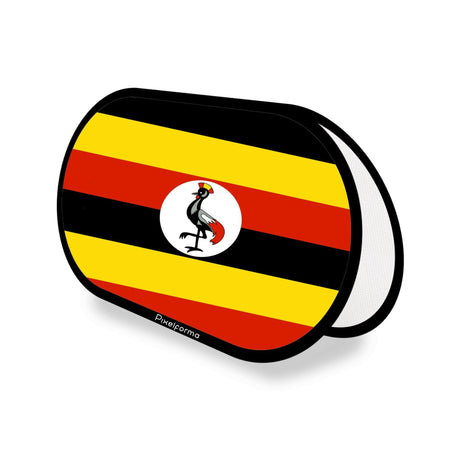 Support publicitaire ovale Drapeau de l'Ouganda - Pixelforma 