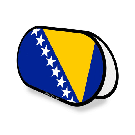 Support publicitaire ovale Drapeau de la Bosnie-Herzégovine - Pixelforma 