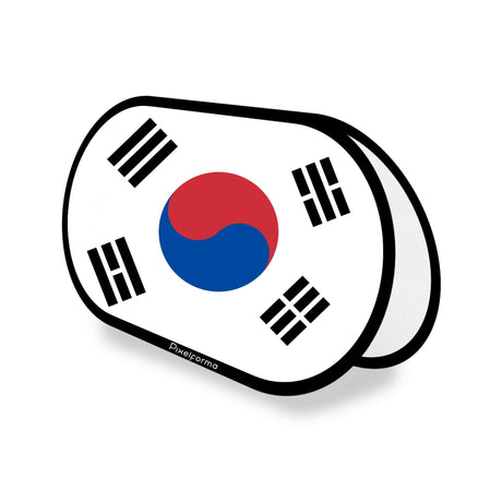 Support publicitaire ovale Drapeau de la Corée du Sud - Pixelforma 