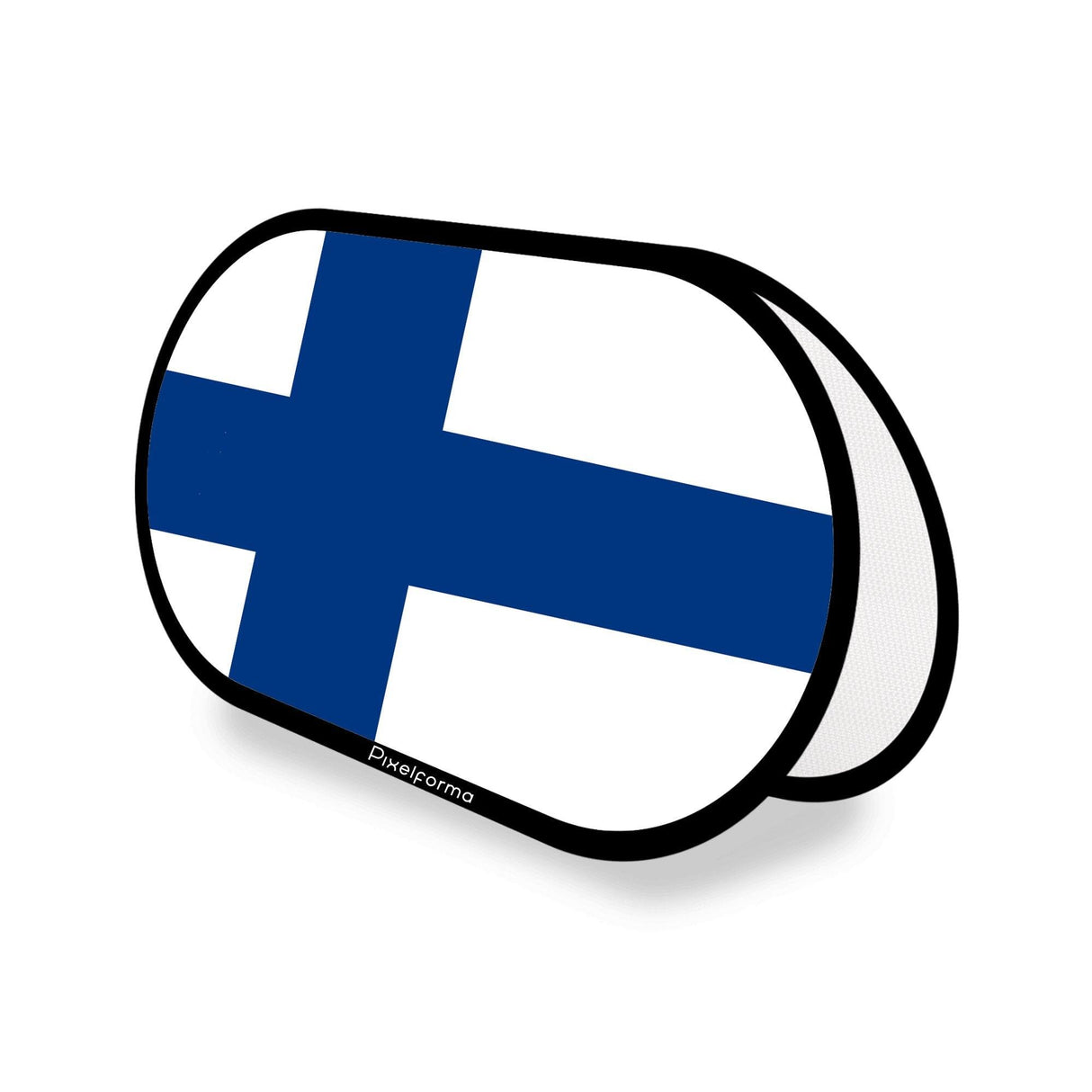 Support publicitaire ovale Drapeau de la Finlande - Pixelforma 
