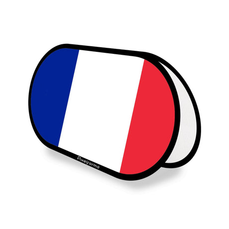 Support publicitaire ovale Drapeau de la France - Pixelforma 