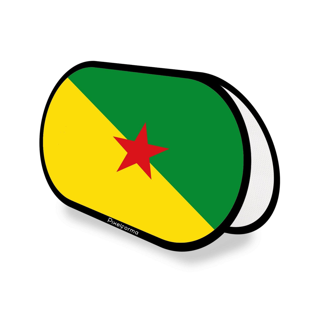 Support publicitaire ovale Drapeau de la Guyane - Pixelforma 