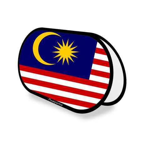Support publicitaire ovale Drapeau de la Malaisie - Pixelforma 