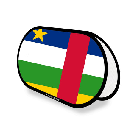 Support publicitaire ovale Drapeau de la République centrafricaine - Pixelforma 