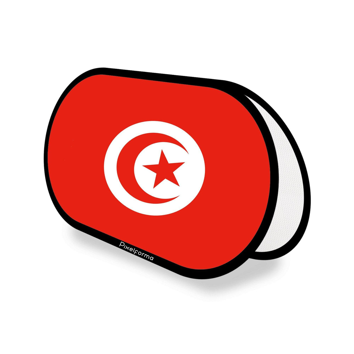 Support publicitaire ovale Drapeau de la Tunisie - Pixelforma 