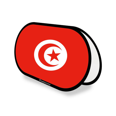 Support publicitaire ovale Drapeau de la Tunisie - Pixelforma 