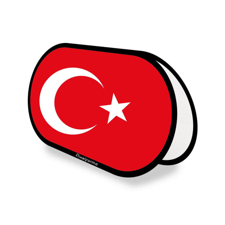 Support publicitaire ovale Drapeau de la Turquie - Pixelforma 