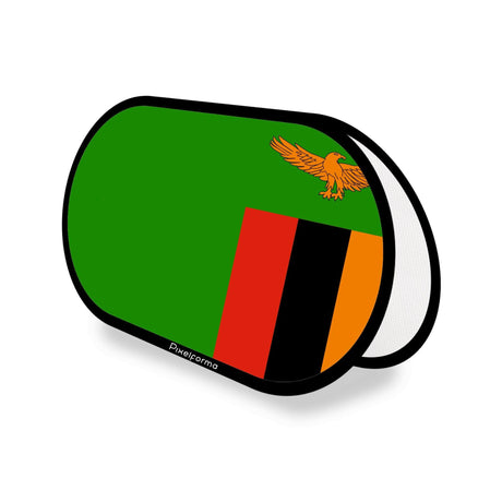 Support publicitaire ovale Drapeau de la Zambie - Pixelforma 