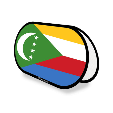 Support publicitaire ovale Drapeau des Comores - Pixelforma 