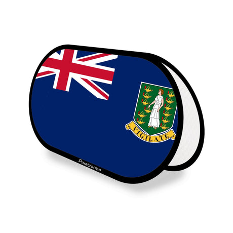 Support publicitaire ovale Drapeau des îles Vierges britanniques - Pixelforma 