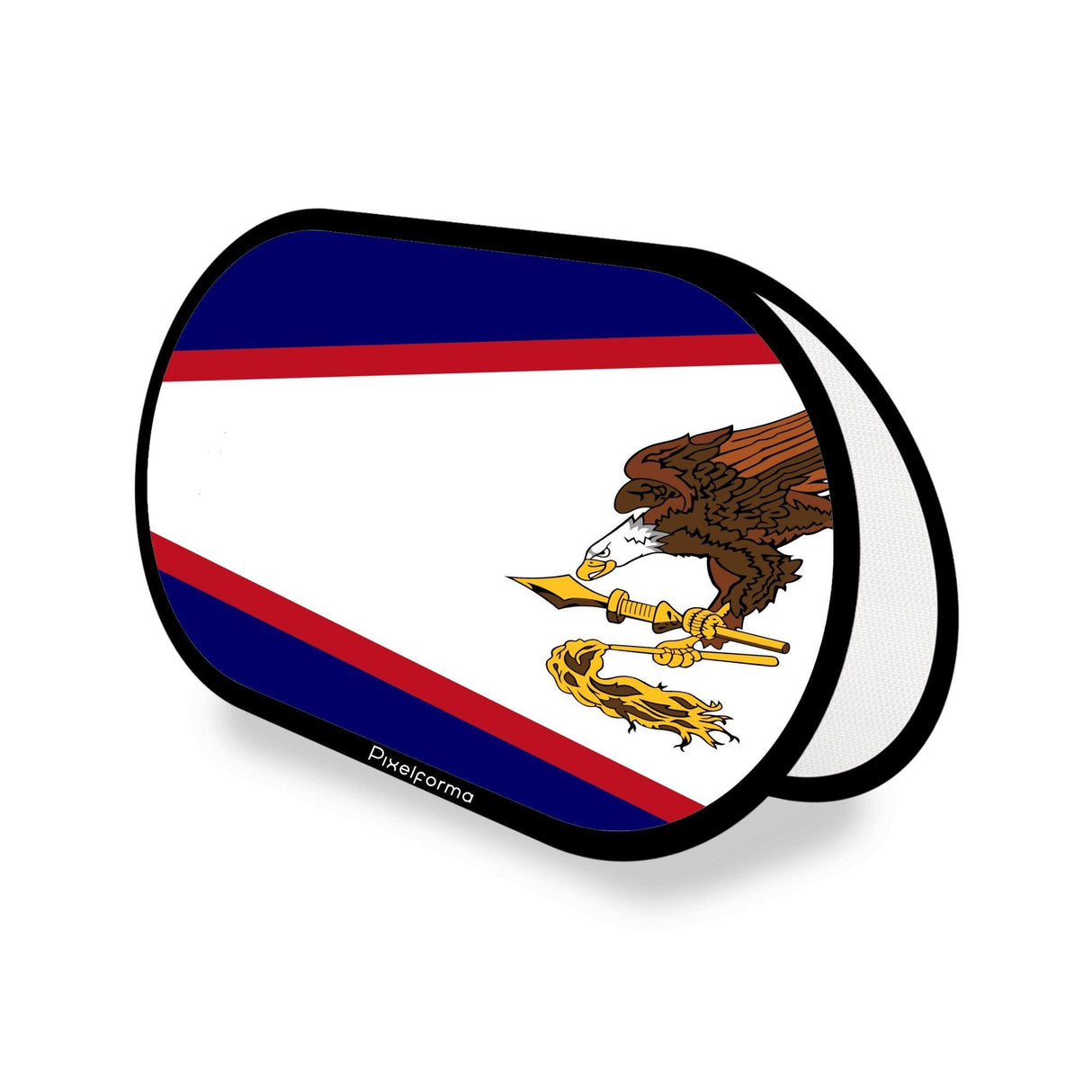 Support publicitaire ovale Drapeau des Samoa américaines - Pixelforma 