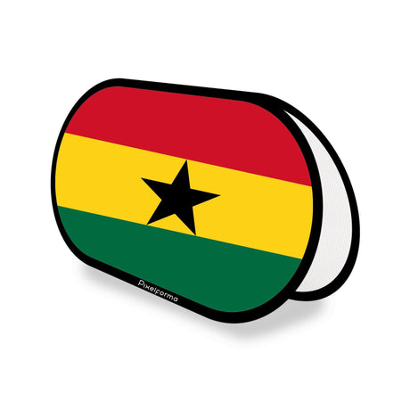 Support publicitaire ovale Drapeau du Ghana - Pixelforma 