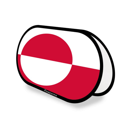 Support publicitaire ovale Drapeau du Groenland - Pixelforma 