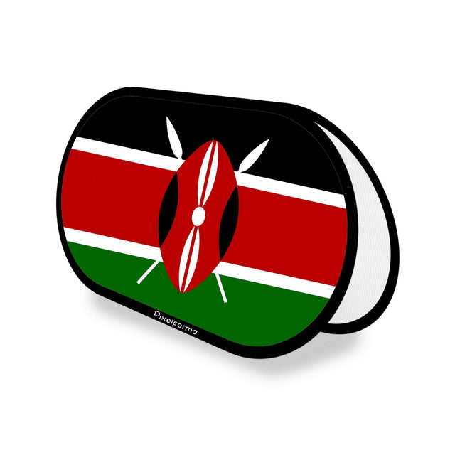 Support publicitaire ovale Drapeau du Kenya - Pixelforma 