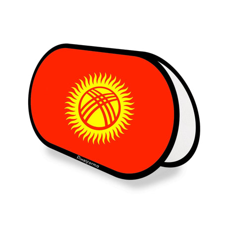 Support publicitaire ovale Drapeau du Kirghizistan - Pixelforma 