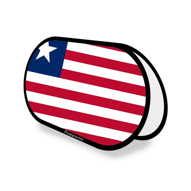 Support publicitaire ovale Drapeau du Liberia - Pixelforma 