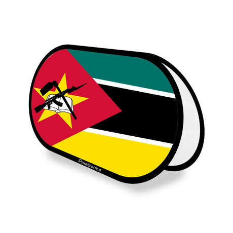 Support publicitaire ovale Drapeau du Mozambique - Pixelforma 