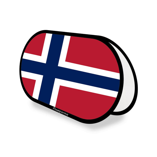 Support publicitaire ovale Drapeau du Svalbard et de Jan Mayen - Pixelforma 