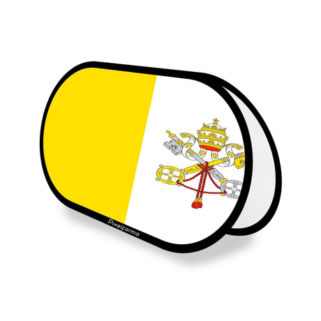 Support publicitaire ovale Drapeau du Vatican - Pixelforma 