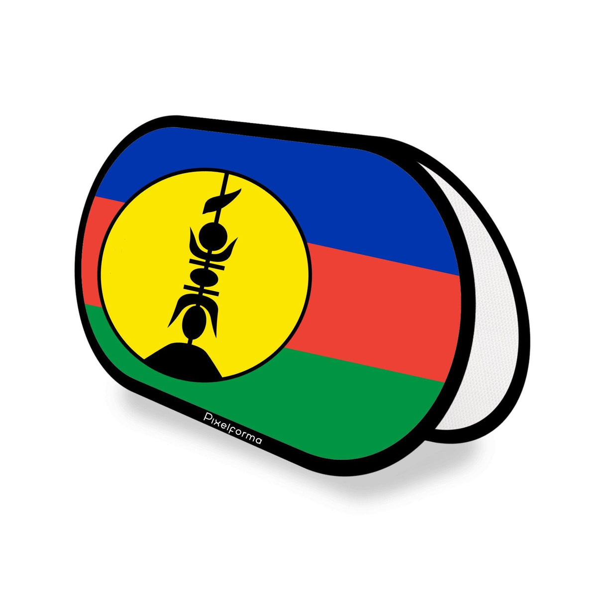 Support publicitaire ovale Drapeaux de la Nouvelle-Calédonie - Pixelforma 